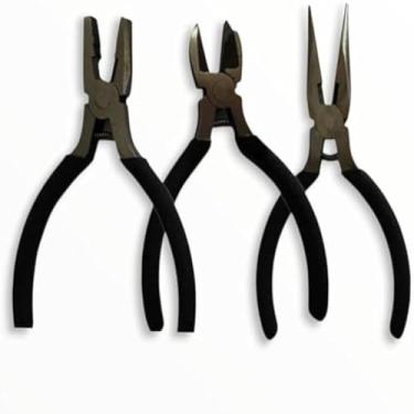 Imagem de Alicates minusculos, cortar, modelar, agarrar, fixar, artesao, projeto, delicado, compacto