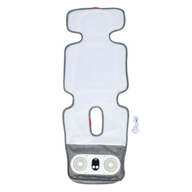 Imagem de RiToEasysports Almofada Refrigerando para o bebê, Almofada Infantil Ajustável Respirável da Esteira do Forro do Assento de Carro do bebê Com Ventiladores Dobro para o Carrinho