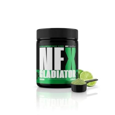 Imagem de NFX Gladiator Pré-Treino Performance Line Newfour, Sabor Limão, 360g, com Cafeína, L-Carnitina, Fenilalanina e Complexo B