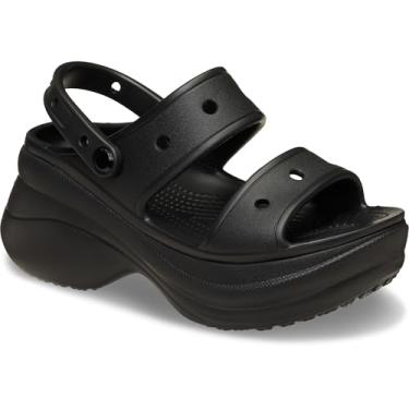 Imagem de Crocs Sandália feminina Bae Slide, plataforma plataforma, Preto, 36