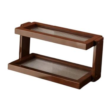 Imagem de Baoblaze Organizador de Canecas de Café com Prateleira Independente, Prateleira Moderna para Exibição de Condimentos, Maquiagem e Estatuetas - Ideal para, Acrílico 28x14x17cm