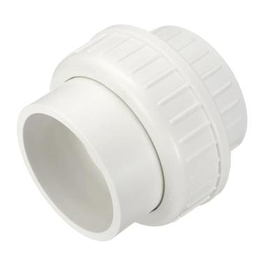 Imagem de DTGN 1 peça de encaixe de tubulação de união de PVC de 10 cm, SCH40 (soquete x soquete) Adaptador de acoplamento de união deslizante de PVC para conexão de tubo, extensão de mangueira, branco