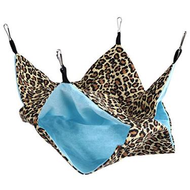 Imagem de Acouto Cama para Animais de Estimação Suspensa de Camada Dupla Animais Pequenos - Rede para de Estimação, Redes para de Estimação de Camada Dupla Pendurada Cama Saco de Dormir Pequeno Animal de