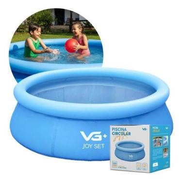 Imagem de Piscina Inflável Joy Set 1000L Circular 183cm Azul VG Plus