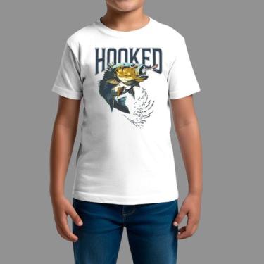 Imagem de Camisetas Infatil Country Casual Moda Country Gola Redonda Hooked, Bra