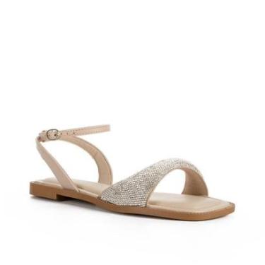 Imagem de Sandália Tanara Rasteira Com Brilhos T8811-Feminino