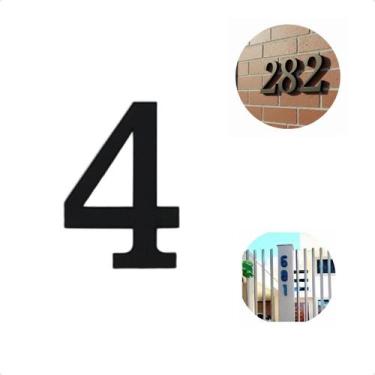 Imagem de Placa De Número Para Casa De Alto Padrão Com Design Moderno e Letras C