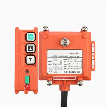 Imagem de AXPTI Controle remoto industrial sem fio F21-2S controle de guincho elétrico motor de enrolamento interruptores de jato de areia usado rádio (1 em 1, VHF 310-331Mhz-DC 24V)