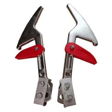 Imagem de Generic Trava de degrau para escada extensível, peças para escada telescópica, ferragens premium, estabilizador, fácil de instalar, alumínio estável, Esquerda E Direita 4.5 Cm