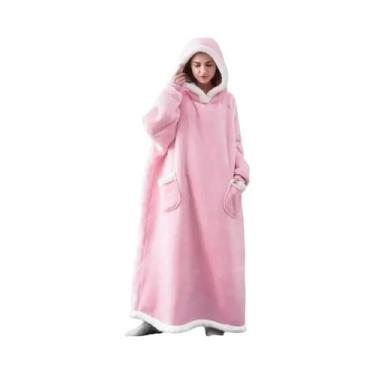 Imagem de Cobertor De Flanela Oversized Para Inverno Para Mulheres E Homens 2024