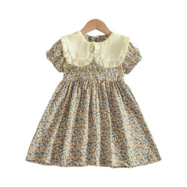 Imagem de Vestidos De Festa Florais Para Meninas, Elegantes Roupas De Verão Para