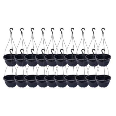 Imagem de Pacote Com 20 Vasos De Pendurar Cuia Plantas Flor Jardinagem - Mdf Sto