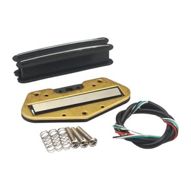 Imagem de menolana Captador Mini Humbucker de Alto Ganho, Fácil de Instalar, e Leve, Acessório de Reposição para Guitarra Elétrica de Bobina Dupla, Preto