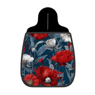 Imagem de Lixeira De Carro Organizador Lixinhocar Papoula Vermelha Azul