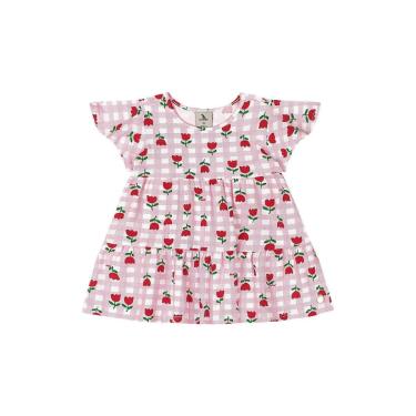Imagem de Vestido para Bebê em Cotton Xadrez Quimby-Feminino