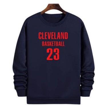 Imagem de Blusa Moletom Gola Basquete Cleveland Basketball número 23 - Loja Clic