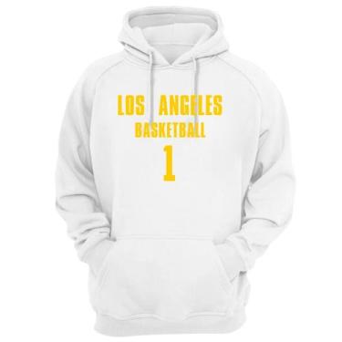 Imagem de Blusa Moletom Capuz Basquete Los Angeles Basketball número 1 - Loja Cl