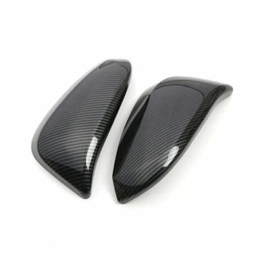 Imagem de Retrovisor lateral espelho capa asa tampa da porta exterior do carro vista traseira caso guarnição auto fibra de carbono olhar Compatível com toyota highlander 2014-2019(Carbon)