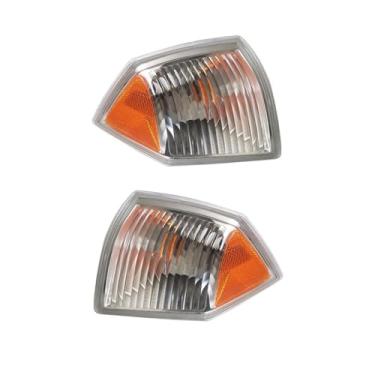 Imagem de FLJOYOEU Luzes de seta de farol dianteiro, compatível com Jeep Compass 2007 2008 2009 2010 (1 par)