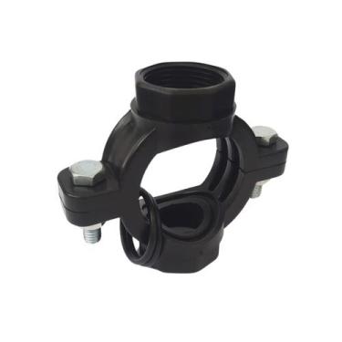 Imagem de 3 Pç Colar de Tomada 50mm X 1" c/ Derivação Dupla Rosca Fêmea C/ 2 Par