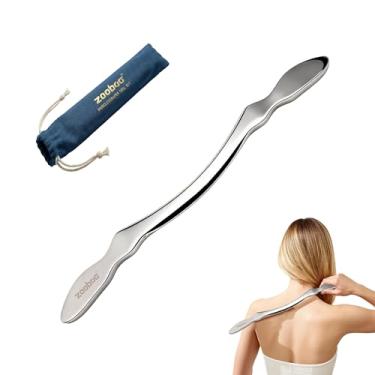 Imagem de Ferramenta profissional de massagem e liberação miofascial, raspador muscular de aço inoxidável 304 de 45 cm de comprimento para tecidos profundos, terapia Gua Sha e ponto de gatilho, ferramenta