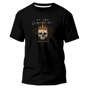 Imagem de Camiseta Básica Algodão Premium Estampa Digital Coroada Skul - Pavesi,