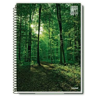 Imagem de Caderno Espiral Universitário 1 Matéria 96 Folhas Capa Dura Happy Adventure Credeal Estampa 4