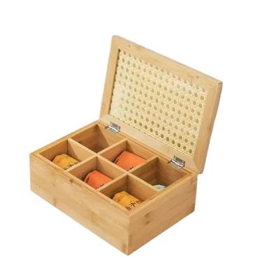 Imagem de CAIXA DE ORGANIZADOR PRA CHÁ CANTINHO MESA POSTA ORGANIZAÇÃO 16.5X24X7.5 CM MDF, Facilita a Organização Doméstica e Complementa a Decoração de Ambientes como Churrasco e Café da Manhã