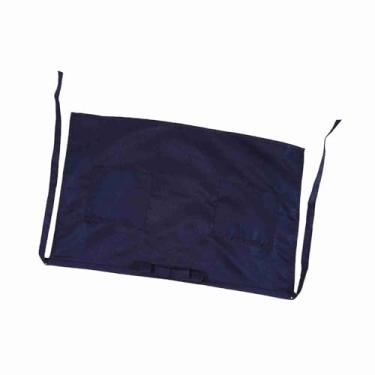 Imagem de Aoresac Avental Curto Com Laço para Homem e Mulher, 7 Cores Sólidas, 2 Bolsos, à Prova de óleo, Fácil de Limpar e Secar, Multifuncional, Adequado para Baristas, Garçons, Garçonetes (Azul-marinho)
