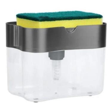 Imagem de Dispenser Dosador Detergente Sabão 2X1 Esponja
