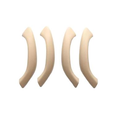 Imagem de Maçaneta interna da porta do carro, alças de puxar, substituição, conjunto de capa, compatível com bmw x1 x2 f48 f49 f39(Beige 4pcs)