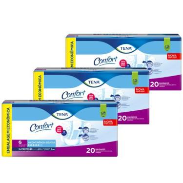 Imagem de Fralda Geriátrica/Adulto Descartável Tena Confort Mega, G com 60 unida
