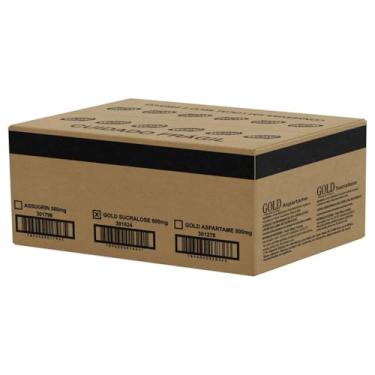 Imagem de Adoçante em Pó Sucralose Caixa 1000 Sachês 600mg Gold