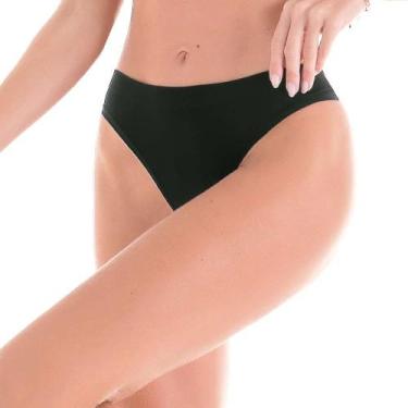 Imagem de Calcinha Fio Dental sem Costura Preto Zee Rucci, M