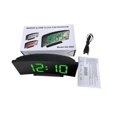 Imagem de Relógio Despertador Digital LED Silencioso Com Grande Display E Design
