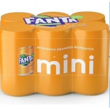 Imagem de Fanta Laranja Mini Lata 220ml 6 Unidades