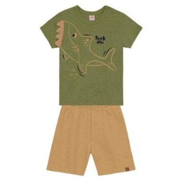 Imagem de Conjunto infantil menino tubarão Brandili-Masculino