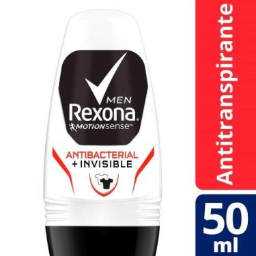Imagem de Desodorante Rexona Roll On Men Antibacterial Invisible 50ml