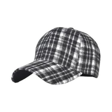 Imagem de Boné De Beisebol Xadrez Masculino E Feminino Para Primavera, Verão E I