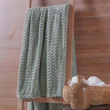 Imagem de Manta Casal Brushed New Microfibra Flannel 100% Poliéster 180x230 Verd