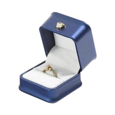 Imagem de Caixa De Joias Em Couro PU Para Anel, Pingente, Pulseira, Pérola E Emb