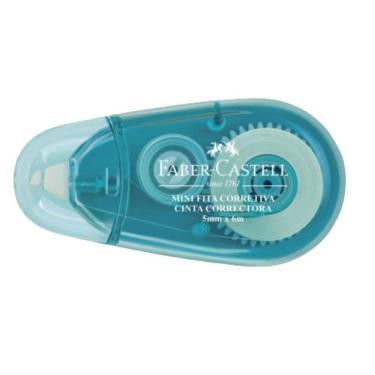 Imagem de Corretivo Em Fita Azul Claro Faber-Castell Mini 5Mm X 6M