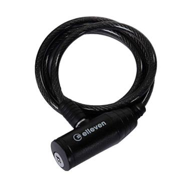 Imagem de Cadeado Elleven 1m Preto - Alumínio - 2 Chaves - Suporte