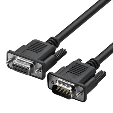 Imagem de Cabo Serial Rs232 Db9 Macho X Fêmea, 1.50 Mts, Preto