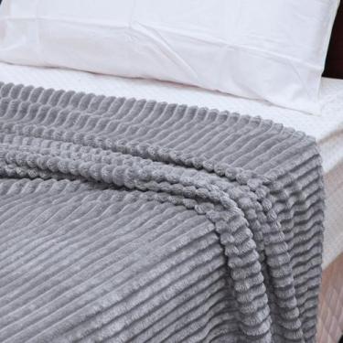 Imagem de Cobertor Manta Canelada da Corttex Casal Macia 1,8x2m pro Inverno, Cin