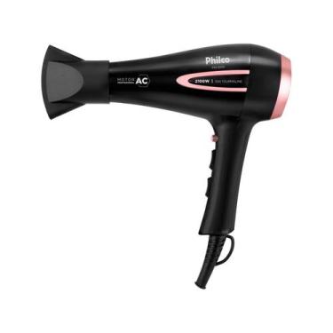 Imagem de Secador De Cabelo Com íons Tourmaline 2100W Philco PSA3250 220V, Preto