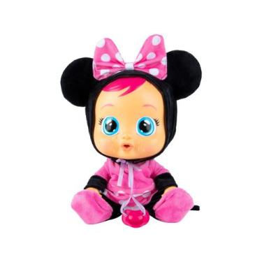 Imagem de Cry Baby Boneca Bebê que Chora Som e Lágrimas da Minnie Multikids, Ros