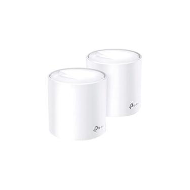 Imagem de Roteador TP-Link Deco Mesh X20 Wi-Fi 6, AX1800, 5 GHz, WAN/LAN Gigabit, 2 Antenas Internas, 2 Peças, Branco - DECO X20(2-PACK)