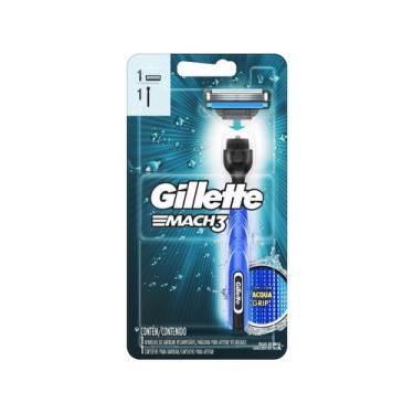 Imagem de Aparelho de Barbear Gillette Mach3 Acqua Grip