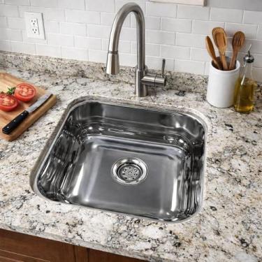 Imagem de Cuba Pia Inox 304 Cozinha No0 40x34x19 Eletrocubas Luxo